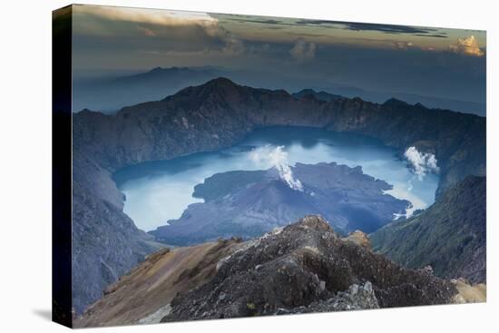 Scenery at Gunung Rinjani, the Crater Lake-Christoph Mohr-Premier Image Canvas