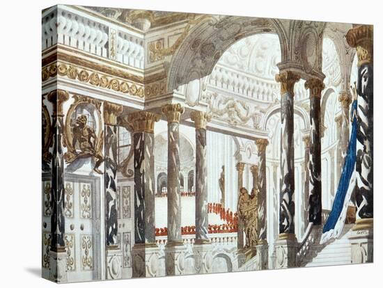 Scenery Design for the Baptism, from Sleeping Beauty, 1921-Leon Bakst-Premier Image Canvas