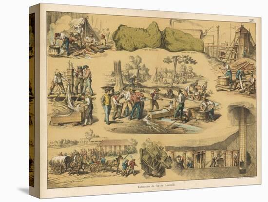 Scenes from the Australian Gold Rush-Ferdinand Von Hochstetter-Stretched Canvas