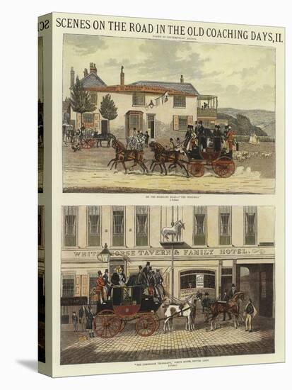 Scenes on the Road in the Old Coaching Days, II-James Pollard-Premier Image Canvas