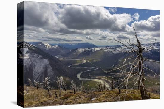 Scenic Mountain Overlook into Glacier National Park, Montana-Chuck Haney-Premier Image Canvas