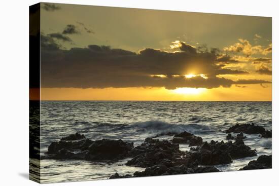 Scenic of Ocean Sunset, Kihe, Maui, Hawaii, USA-Jaynes Gallery-Premier Image Canvas