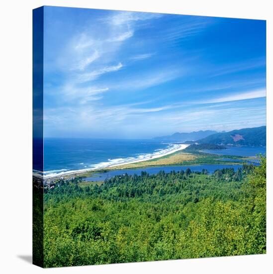 Scenic view of Bayocean Peninsula, Oregon Coast, Tillamook County, Oregon, USA-null-Premier Image Canvas