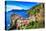 Scenic View of Colorful Village Vernazza and Ocean Coast in Cinque Terre, Italy-Martin M303-Premier Image Canvas