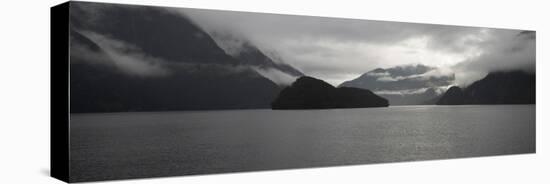 Scenic view of Doubtful Sound, Fiordland National Park, Southland, South Island, New Zealand-null-Premier Image Canvas