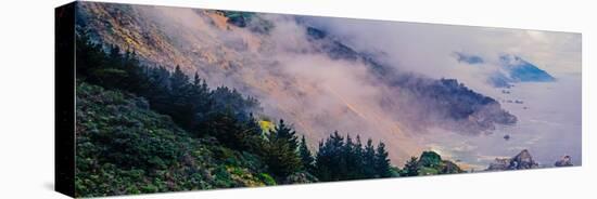 Scenic view of fog over Big Sur coastline, California, USA-null-Premier Image Canvas