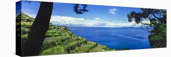 Scenic view of Lake Titicaca, Sun Island, Peru-Panoramic Images-Premier Image Canvas