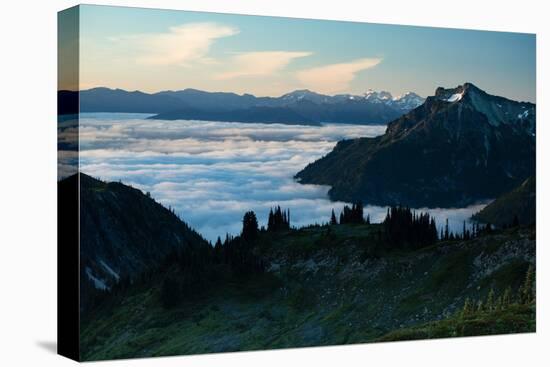 Scenic View of Mountains, Mount Rainier National Park, Washington State, USA-null-Premier Image Canvas