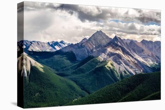 Scenic View of Rocky Mountains Range, Alberta, Canada-MartinM303-Premier Image Canvas