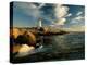Scenic View of the Rocky Coastline Near Peggys Cove-James P^ Blair-Stretched Canvas