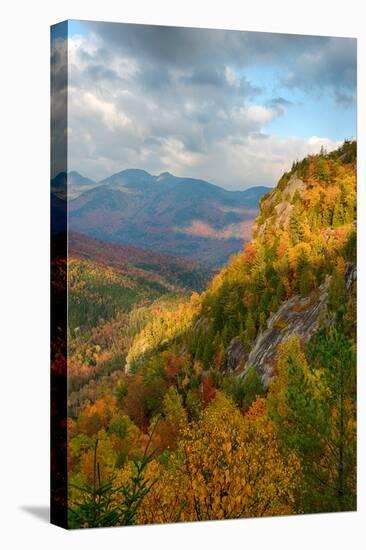 Scenic view of trees on mountain, Great Range, Giant Mountain, Adirondack Mountains State Park,...-null-Premier Image Canvas