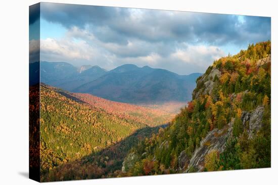 Scenic view of trees on mountain, Great Range, Giant Mountain, Adirondack Mountains State Park,...-null-Premier Image Canvas