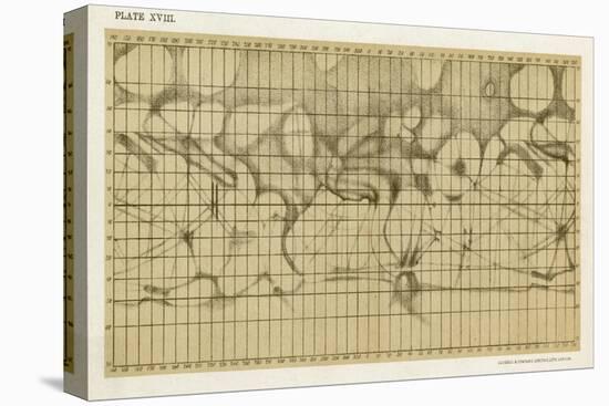 Schiaparelli's Map of the Planet Mars-Sir Robert Ball-Stretched Canvas