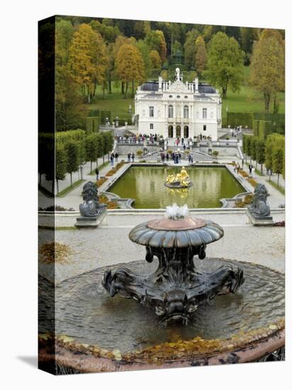 Schloss Linderhof, Between Fussen and Garmisch-Partenkirchen, Bavaria (Bayern), Germany-Gary Cook-Premier Image Canvas