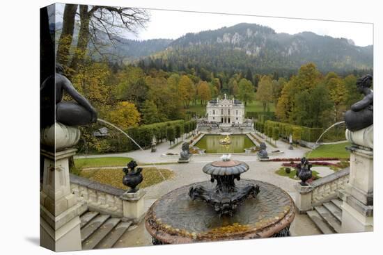 Schloss Linderhof, Between Fussen and Garmisch-Partenkirchen, Bavaria (Bayern), Germany-Gary Cook-Premier Image Canvas