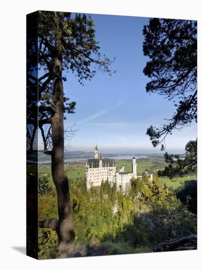 Schloss Neuschwanstein, Fairytale Castle Built by King Ludwig II, Near Fussen, Bavaria, Germany-Gary Cook-Premier Image Canvas