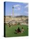 Schlossplatz, King Wilhelm Jubilee Column, Neues Schloss, Stuttgart, Baden Wurttemberg, Germany-Yadid Levy-Premier Image Canvas