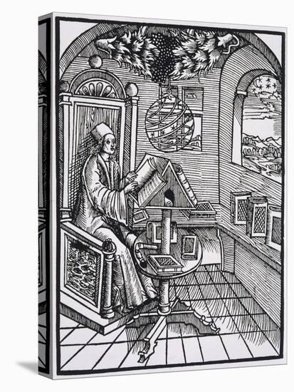 Scholar with an Interest in Astronomy Reading in His Study-null-Stretched Canvas