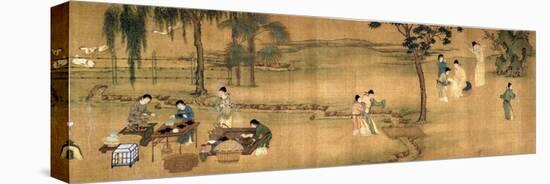 Scholars' Gathering in a Bamboo Garden-Chinese School-Premier Image Canvas