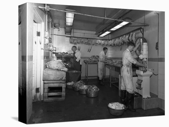 Schonhuts Butchers, Rotherham, South Yorkshire, 1955-Michael Walters-Premier Image Canvas