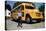 School Bus Dropping Off Child at Home-William P. Gottlieb-Premier Image Canvas