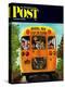 "School Bus," Saturday Evening Post Cover, September 22, 1962-Erik Blegvard-Premier Image Canvas