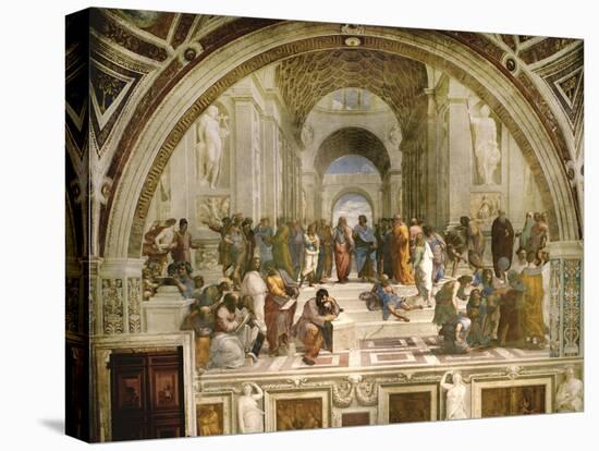 School of Athens, circa 1510-1512, One of the Murals Raphael Painted for Pope Julius II-Raphael-Premier Image Canvas