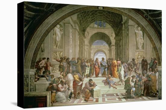 School of Athens, from the Stanza della Segnatura, 1510-11-Raphael-Premier Image Canvas