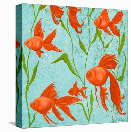 School of Fish II-Gina Ritter-Stretched Canvas