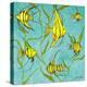 School of Fish IV-Gina Ritter-Stretched Canvas