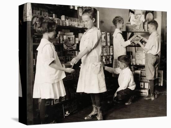 School Store, 1917-Lewis Wickes Hine-Premier Image Canvas