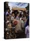 Schoolchildren in Cycle Rickshaw, Aleppey, Kerala State, India-Jenny Pate-Premier Image Canvas