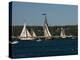 Schooner Leaving Harbor For a Race, Gloucester Schooner Festival, Gloucester, Cape Ann, MA-null-Premier Image Canvas