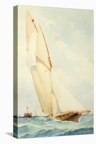 Schooner under Sail-Barlow Moore-Premier Image Canvas