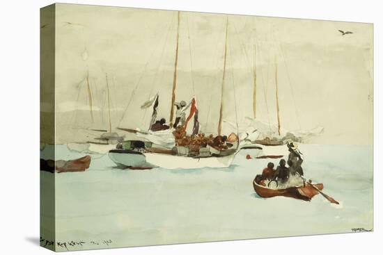 Schooners at Anchor, Key West, 1903-Winslow Homer-Premier Image Canvas