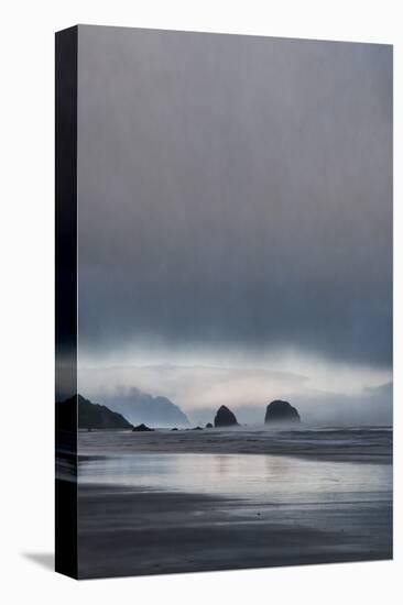 Schwartz - Sea Stacks at Sunset-Don Schwartz-Stretched Canvas