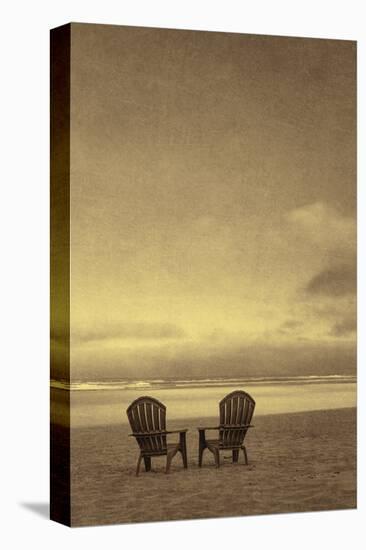 Schwartz - Two Beach Chairs-Don Schwartz-Stretched Canvas