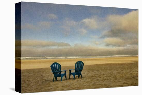 Schwartz - Two Chairs on the Sand-Don Schwartz-Stretched Canvas