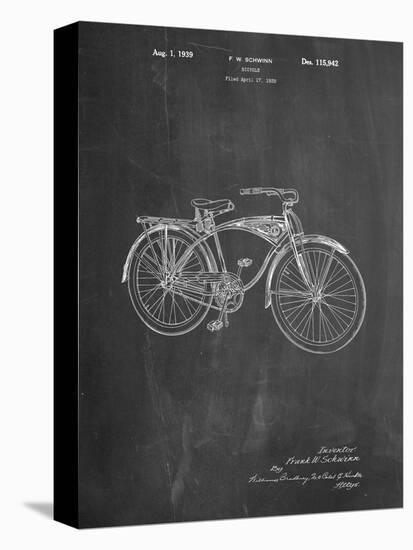 Schwinn 1939 BC117 Bicycle Patent-Cole Borders-Stretched Canvas