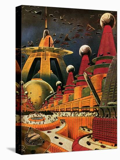 Sci Fi - Future Atomic City, 1942-Frank R. Paul-Premier Image Canvas