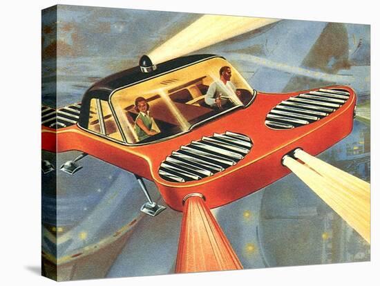 Sci Fi - Futuristic Automobile, 1958-null-Premier Image Canvas