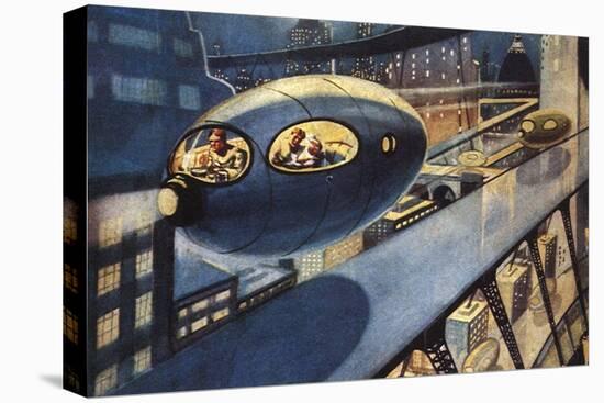 Sci Fi - Futuristic City Scene, 1932-Leo Morey-Premier Image Canvas