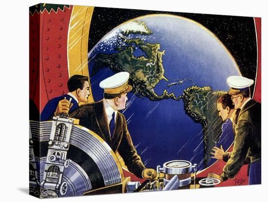 Sci Fi - Steering Spaceship, 1933-Frank R. Paul-Premier Image Canvas