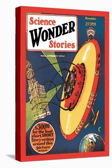 Science Wonder Stories: Invasion of the Landmark Snatchers-null-Stretched Canvas