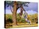 Scimitar Cat Attacking a Hominid-Mauricio Anton-Premier Image Canvas