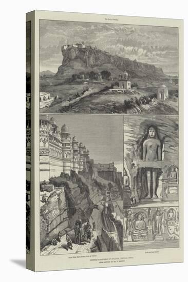 Scindia's Fortress of Gwalior, Central India-William 'Crimea' Simpson-Premier Image Canvas