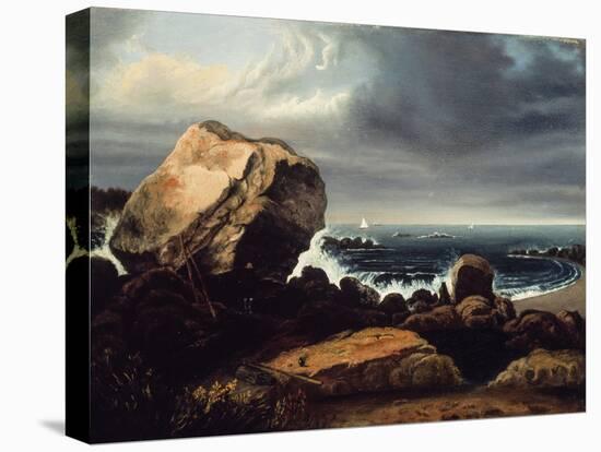 Scituate beach, Massachusetts, 1837-Thomas Doughty-Premier Image Canvas