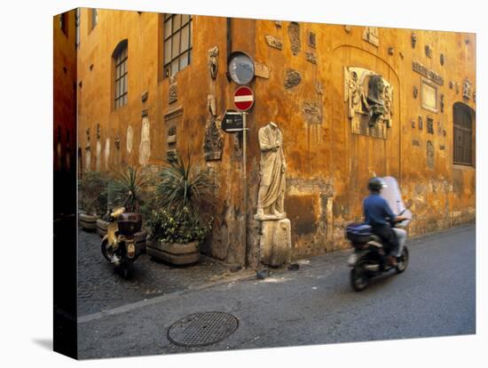 Scooter in Street, Rome, Italy-Demetrio Carrasco-Premier Image Canvas