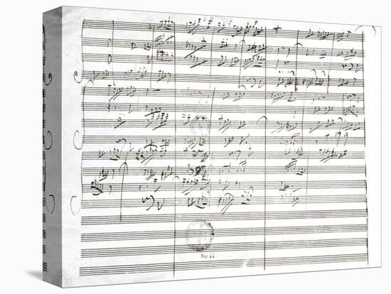 Score for the 3rd Movement of the 5th Symphony-Ludwig Van Beethoven-Premier Image Canvas