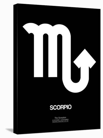 Scorpio Zodiac Sign White-NaxArt-Stretched Canvas